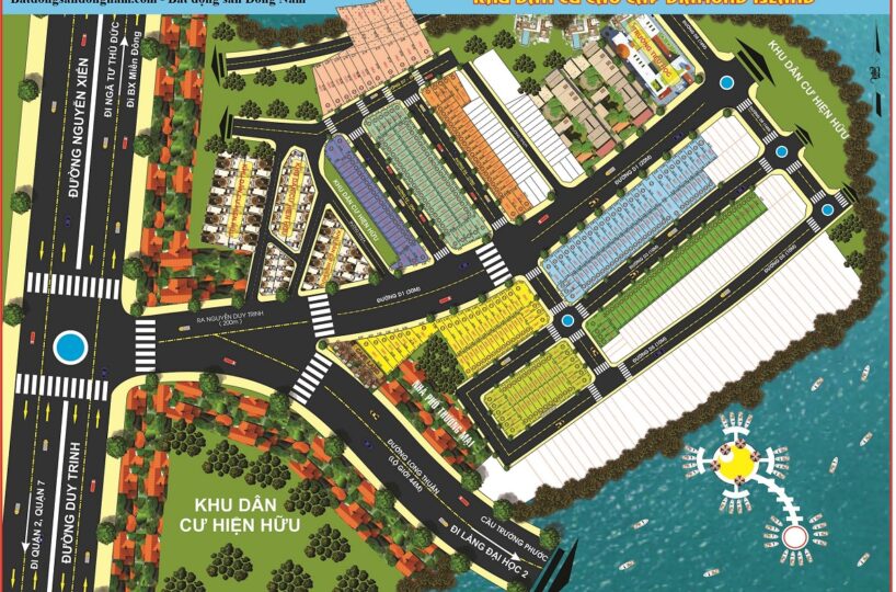 Phân lô dự án Đảo Kim Cương - Diamond Island