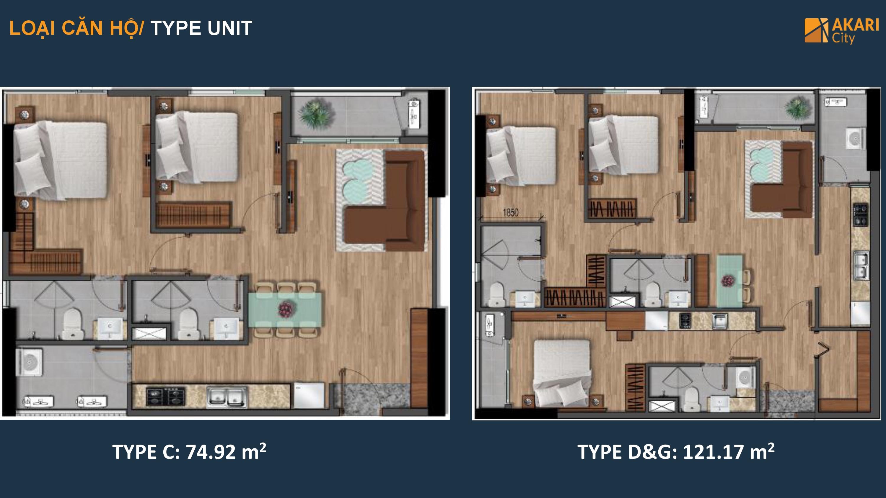 Căn hộ Akari City Bình Tân 25 thiết kế căn hộ akari bình tân 2