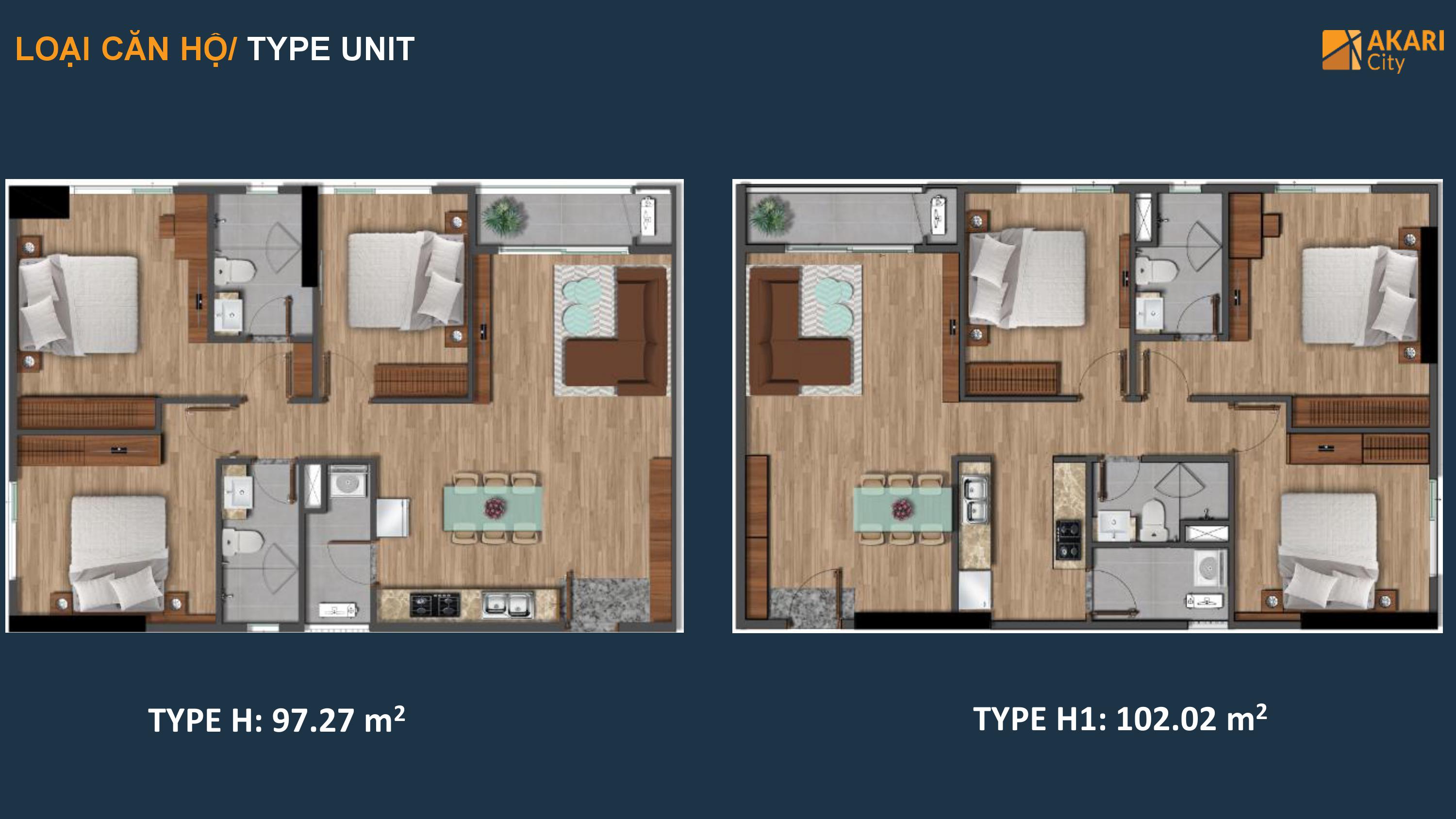 Căn hộ Akari City Bình Tân 27 thiết kế căn hộ akari bình tân 4