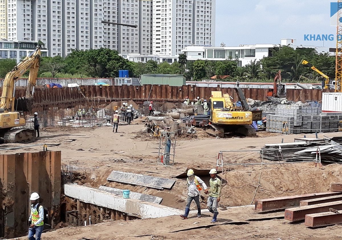 tiến độ xây dựng safira khang điền