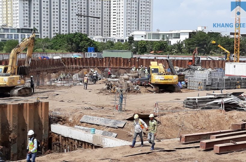 tiến độ xây dựng safira khang điền
