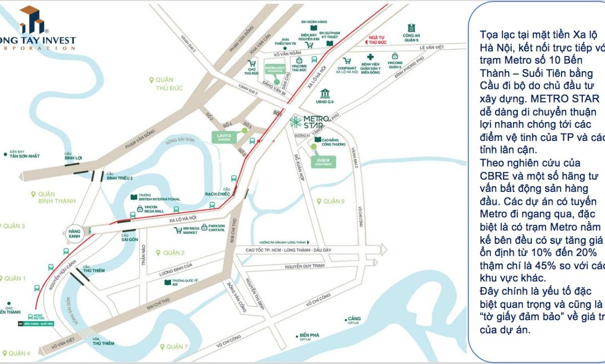 Vị trí Metro Star