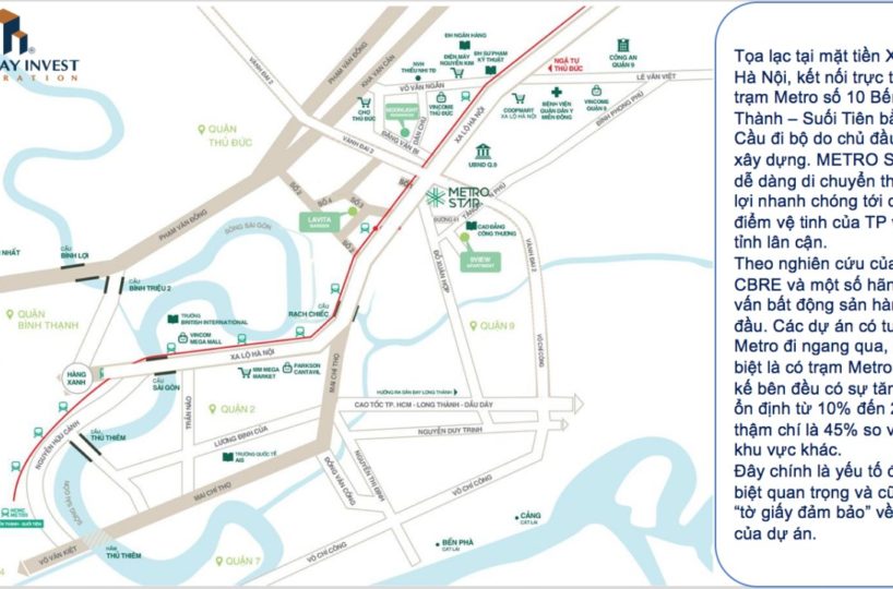 Vị trí Metro Star