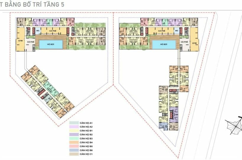 mặt bằng căn hộ aio city bình tân