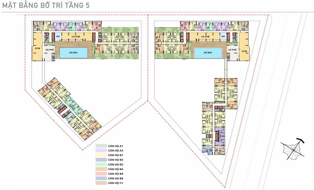mặt bằng căn hộ aio city bình tân