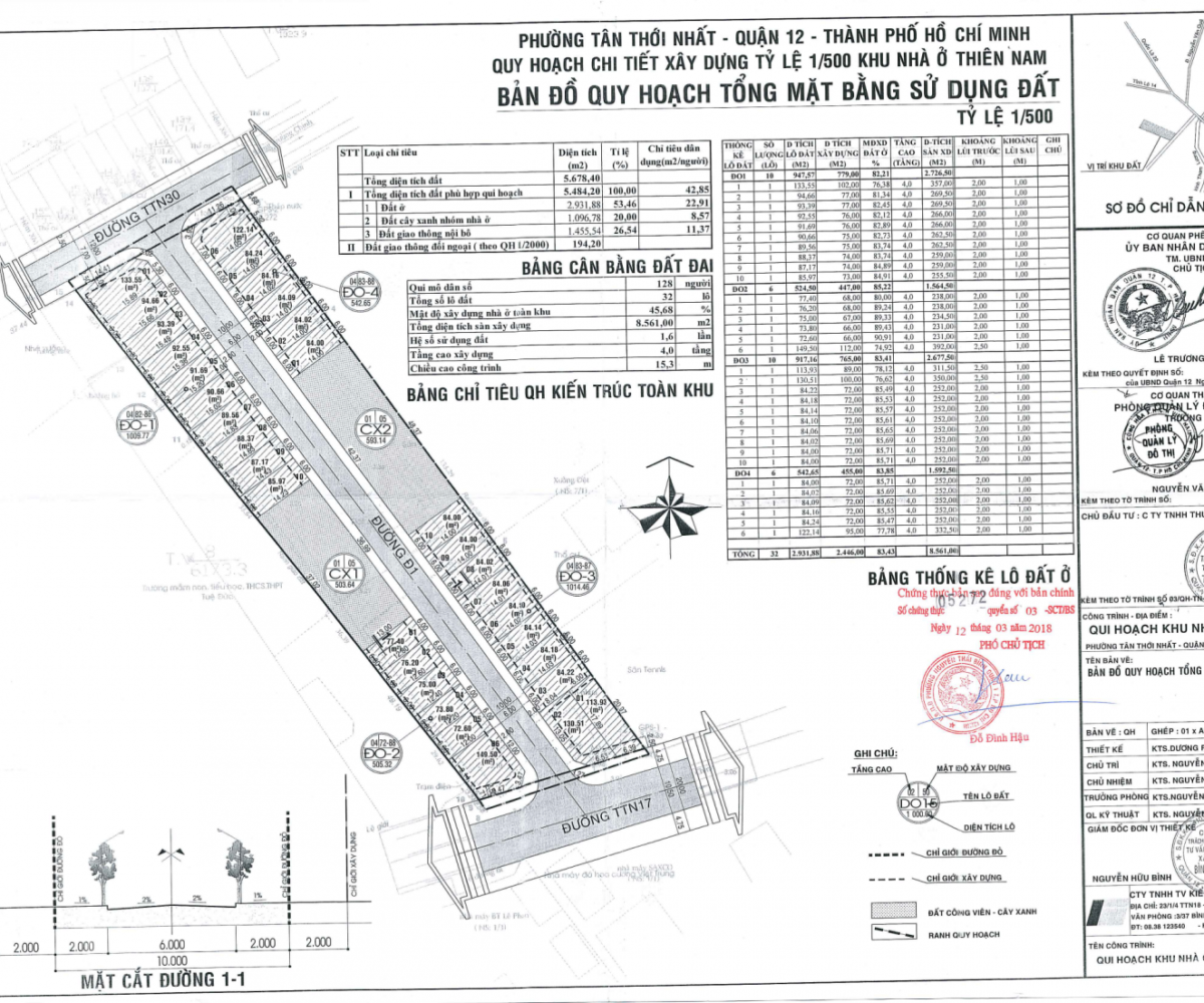 Bản đồ Quy hoạch dự án Thiên Nam Residence Quận 12