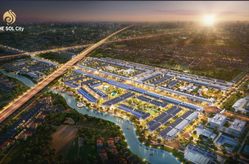 Phối cảnh dự án đất nền nhà phố biệt thự shophouse The Sol City