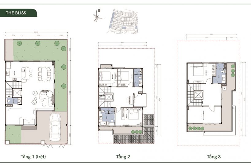 Thiết kế nhà The Bliss khu Sunrise dự án ID Junction Tây Hồ