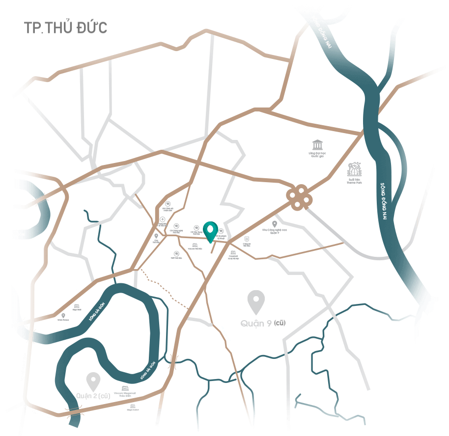 Vị trí dự án căn hộ King Crown Infinity Thủ Đức