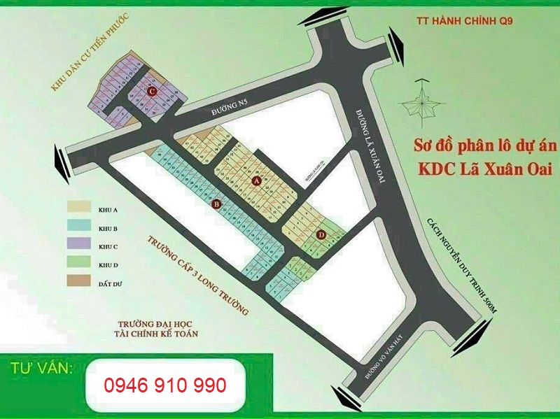 Mua bán nhà đất dự án Nam Khang Lã Xuân Oai, Long Trường, Quận 9